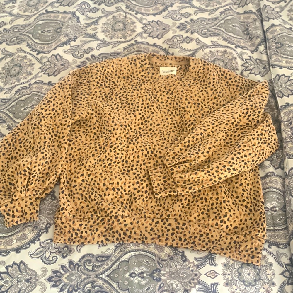 Abercrombie leopard sweatshirt